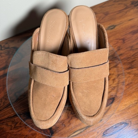 Splendid Vina Suede Platform Clog - toffee suede leather - size 8 - Picture 10 of 16